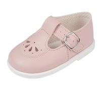 EARLY DAYS Baypods, Toddler Shoes with Hard Sole, Baby Boys & Baby Girls First Walking Shoes with Anti-Slip Sole, First Walkers, Petal Punch Design, Made in Britain, Dusty Pink, 6 UK Child