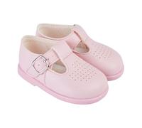 EARLY DAYS Baypods, Toddler Shoes with Hard Sole, Baby Boys & Girls First Walking Shoes with Anti-Slip Sole, First Walkers, Pink, 6 UK Child