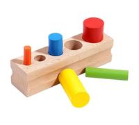 Early Development Toys Wooden - Sensory Wood Color Sorting Game Cylinder-shaped,Interactive Fine Motor Skill Developmental Puzzle Toy for Children Boys Girls Toddler