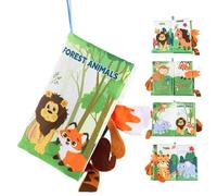 Early Education Activity Books - 40g Lightweight Stroller Hanging Sensory Strap 3D Tail Attachment Interactive Plush Material Washable Plush Material | Travel Gift for Boys