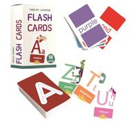 Early Education Toys for Kids - Lit Letters Learn Letter So Flashcards - 4 In 1 Cards for Children Interactive Learning Tool Development (White, 10. 5X6. 2cm)