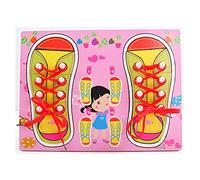 Early Education Toys Shoelace Threading Teaching Toys for Kids and Toddlers - Develop Fine Motor Skills with Early Educational Play (One Size)