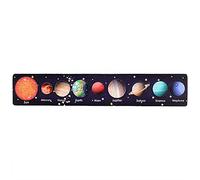 Early Education Wooden Puzzles for Kids - Solar System Learning Activity for Preschoolers - Montessori Developmental Toys Toddlers (F, One Size)