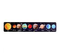 Early Education Wooden Puzzles for Kids - Solar System Learning Activity for Preschoolers - Montessori Developmental Toys Toddlers (B, One Size)