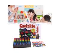 Early Educational Qwirkle Toys Wooden Parent Child Two Player Game Chess Gift