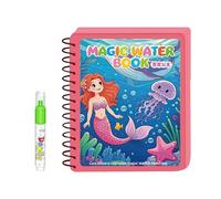 Early Educational Water Coloring Book Reusable Magical Water Drawing Book for Kids with Pen Reusable Magical Drawing