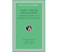 Early Greek Philosophy, Volume I
