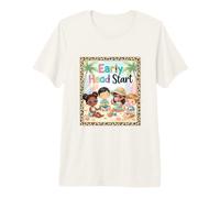 Early Head Start Leopard Print Children On The Beach Premium T-Shirt
