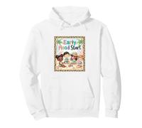 Early Head Start Leopard Print Children On The Beach Pullover Hoodie