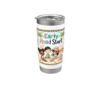Early Head Start Leopard Print Children On The Beach Stainless Steel Insulated Tumbler
