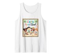 Early Head Start Leopard Print Children On The Beach Tank Top
