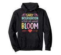 Early Intervention Helping Tiny Humans Bloom Design Pullover Hoodie