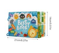 Early Learning Books, Fun Interactive Reusable Books, Educational Sensory Books for Children, 1-5 Years for Home, School, Travel, Kindergarten, Birthday, Christmas