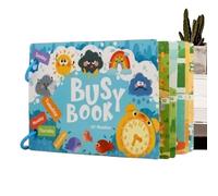 Early Learning Books, Fun Interactive Toys, Learning Notebooks for Children and Travel Toys, for Christmas Birthday School Preschool Home Classroom Children 1-5 Years Old