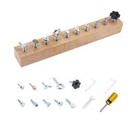 Early Learning Construction Wood Metal Screw Blocks for Kids Creative Assembly and Practical Life Skills Educational Building Blocks with Tools