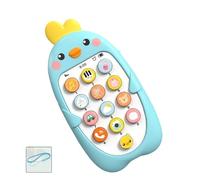 Early Learning Interactive Phone Toy with Touch Activated Sounds Safe Chew Resistant Music Rattle for Infant Toddler Baby Musical