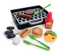 EARLY LEARNING KIDS CHILDRENS PLAY BBQ SET BURGER HOT DOG by DANTOY 19 pieces