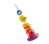 Early Learning Stacking Tower Infant Toy with Rainbow Color ABS Cognitive Puzzle for Baby Education Baby Recognition