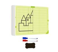 Early Learning Symmetrical Drawing Tool with Gridded Templates Board Kids Hands on Educational Toy Set Drawing Tool