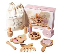 Early Learning Wood Cosmetic Kits Children Role Playing Makeup Toy With Accessories For Preschool Girl Gifting Supply Wooden Makeup Toy For Toddler