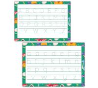 Early Letter Writing Mat for Kids - A4 Alphabet Tracing Board | Reusable Glossy Laminated Sheet | Double-Sided Capital & Lowercase Handwriting Practice with Marker