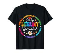 Early Literacy Specialist Reading Dyslexia Awareness Month T-Shirt