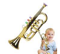 Early Melody Introduction - Easy to Play Buttons, sturdy Toy Trumpet | Lightweight Construction Educational Rhythm Toy, Beginner Kids Musical Horn Vibrant Play Instruments for Boys Creativity