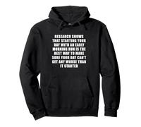 Early Morning Run Makes the Day Funny Quote Pullover Hoodie