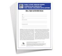 Early Start Denver Model Curriculum Checklist for Young Children with Autism, First Edition, Set of 15 Checklists, Each a 16-Page Two-Color Booklet