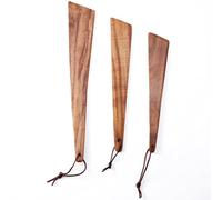 Early & Wood Spatula Set - Flat Spatula, Thin Spatula | Premium Teak Wood Kitchen Tools for Stirring, Mixing, and Flipping | Durable and Long-Lasting, Ideal for Nonstick Cookware