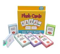 Early Word Master Cards, Kids Reading Flash Set, 7.95x8.5x0.83 inches vocabulary with learning feature, Reusable Sight Word Deck, Durable Card Design System, Kindergarten study use