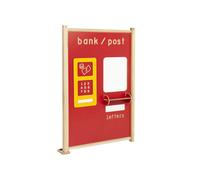 Early Years Role Play Bank And Post Office Panel, Red