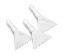 EarlyGrow 10cm Wide Plastic Ice Scraper Ice Snow Frost Removal for Cars, Vans, 4x4s, Truck Windscreen and Windows No Scratches (2, White)