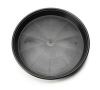 Earlygrow 18Cm Round Plastic Plant Pot Saucer, Pack Of 5, Black