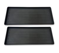 EarlyGrow 2-Pack Grow Bag Tray 100cm x 40cm Garden Plant Watering Indoor, Outdoor, Greenhouse for Tomatoes, Fruits and Vegetables, and Boots, Litter or Oil Tray
