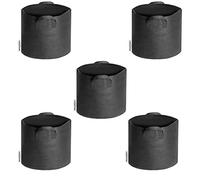 EarlyGrow 5-Pack 10 litres (3 US gallon) Fabric Plant Grow Bags Heavy Duty Breathable Nonwoven Smart Growing Growbag Planters Potato, Tomato, Chilli Peppers, Cucumbers and Other Fruit and Vegetables