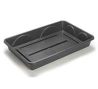 EarlyGrow Heavy Duty Large Seed Gravel Tray 58x38x9.5cm Black Germination