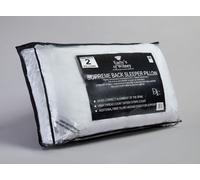 Early's of Witney 'Back Sleeper' Twin Pack Pillows in White Early's of Witney White