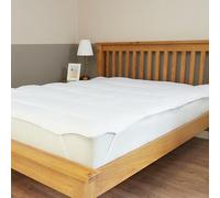 Early's of Witney 'Sateen Stripe' Mattress Topper in White | Size: Double Early's of Witney White Double
