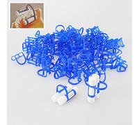 Earlywish 100pcs Cotton Roll Holder Clip Disposable Dental Isolator Tool Clinic
