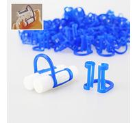 Earlywish 100pcs Cotton Wool Roll Holder Clip Dental Isolator Tooth Whitening Tool