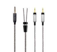 Earmax 16-Strand 4.4mm 3.5mm 2.5mm 6.35mm to Dual 3.5mm 6N OCC Balanced Cable 4.6ft Compatible with Focal GLEAR MG STELLIA Radiance ELEGIA CELESTEE Earphones