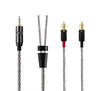 Earmax 16-Strand 4.4mm 3.5mm 2.5mm 6.35mm to MMCX 6N OCC Upgrade Balanced Cable 4.6ft Compatible with Shure SRH1840 SRH1540 SRH1440 Earphones