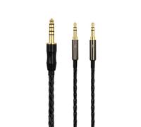 Earmax 16-Strand 4.4mm 3.5mm 2.5mm 6N OCC Balanced Cable 4.9ft Compatible with S0NY MDR-Z7 Z1R DENON D7100 D7200 Beyer T1 T5P HIFIMAN Ananda Sundara HE6se HE560 HE400se HE1000se Arya Earphones