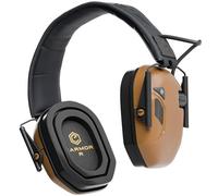 Earmor M300T Electronic Hearing Protection with Bluetooth Shooting Capsule Ear Muffs Noise Dampening for Hunting Shooting Insulation Value SNR 29dB Dynamic Noise Control Brown
