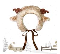 Earmuffs - Cute Antler Style Earmuffs Adjustable Strap Plush Headwear | Soft Plush Comfort Cozy Heat Protection Fleece Style Novelty Ear Cover Accessory-D, antlers, Siehe Beschreibung