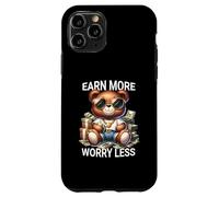 Earn More Worry Less TeddyBear Hustle Money Style Case for iPhone 11 Pro