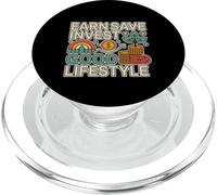 Earn Save Invest Good Lifestyle Finance Budget Money ----- PopSockets PopGrip for MagSafe