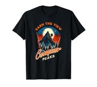 Earn The View Conquer Peaks Chasing Summits Adventure T-Shirt