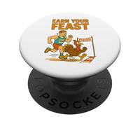Earn Your Feast Thanksgiving Day Race Run Funny Motivational PopSockets Adhesive PopGrip